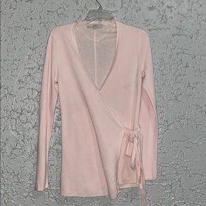Loft Pink Wrap Cardigan